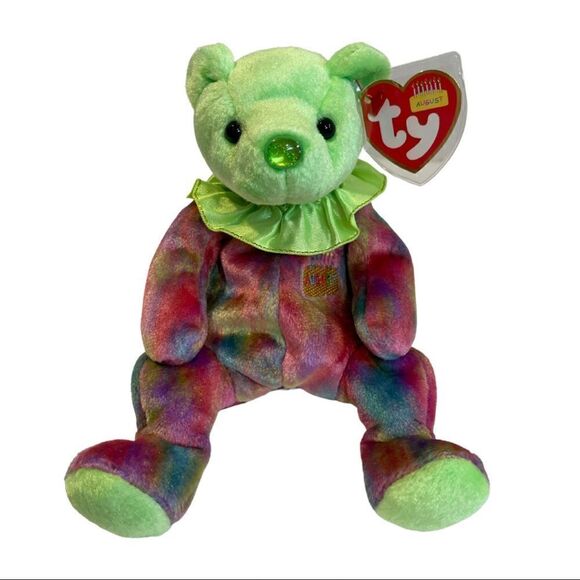 ✨HOST PICK ✨August the Birthday Bear (RETIRED) Green birthday gemstone bear 90s - Picture 1 of 4